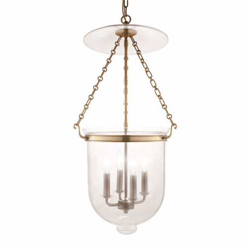 Hudson Valley Hampton 4-LT Pendant - Aged Brass - 255-AGB-C1