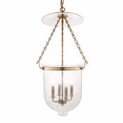 Hudson Valley Hampton 4-LT Pendant - Aged Brass - 255-AGB-C1