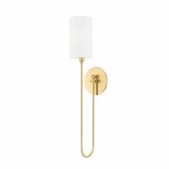 Hudson Valley Harlem 1 Light Wall Sconce - Aged Brass - 6800-AGB