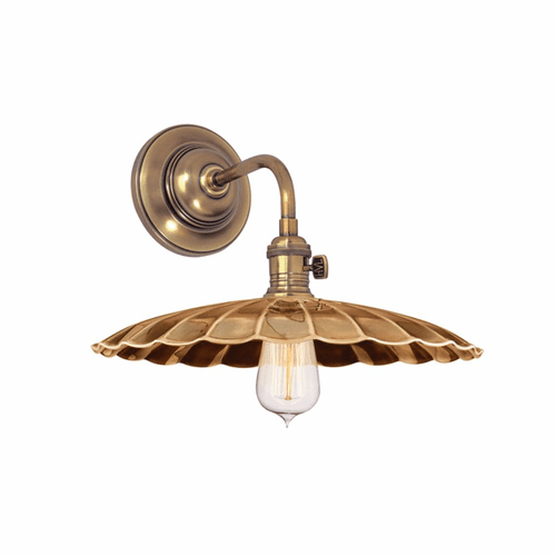 Hudson Valley Heirloom 1-LT Wall Sconce - Aged Brass - 8000-AGB-MS3