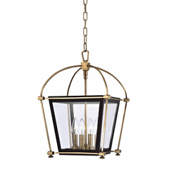 Hudson Valley Hollis 4-LT Pendant - Aged Brass - 3612-AGB