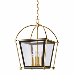 Hudson Valley Hollis 4-LT Pendant - Aged Brass - 3618-AGB Hudson Valley Hollis 4-LT Pendant - Aged Brass - 3618-AGB