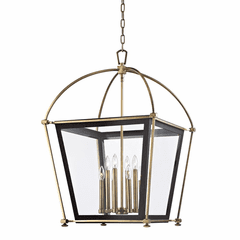 Hudson Valley Hollis 8-LT Pendant - Aged Brass - 3624-AGB