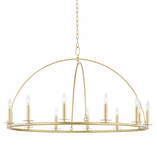 Hudson Valley Howell 12 Light Chandelier - Aged Brass - 9547-AGB