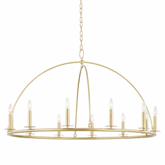 Hudson Valley Howell 12 Light Chandelier - Aged Brass - 9547-AGB