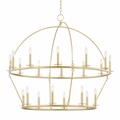 Hudson Valley Howell 12 Light Chandelier - Aged Brass - 9549-AGB