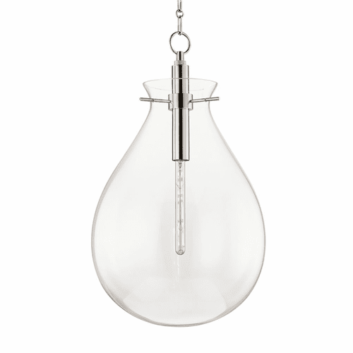 Hudson Valley Ivy 1-LT Large Pendant - Polished Nickel - BKO103-PN
