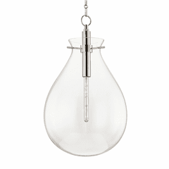 Hudson Valley Ivy 1-LT Large Pendant - Polished Nickel - BKO103-PN