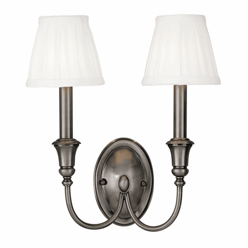 Hudson Valley Jaden 2-LT Wall Sconce - Antique Nickel - 6112-AN