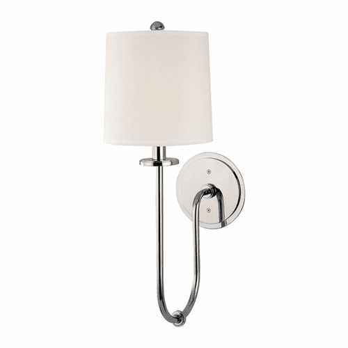 Hudson Valley Jericho 1-LT Wall Sconce - Polished Nickel - 511-PN