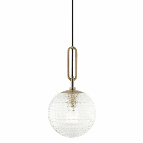 Hudson Valley Jewett 1-LT Pendant - Aged Brass - 7110-AGB