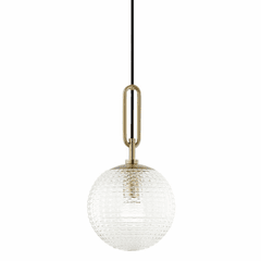 Hudson Valley Jewett 1-LT Pendant - Aged Brass - 7110-AGB