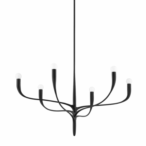 Hudson Valley Labra 6 Light Chandelier - Aged Iron - 9606-AI