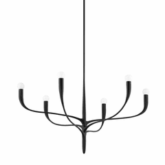 Hudson Valley Labra 6 Light Chandelier - Aged Iron - 9606-AI
