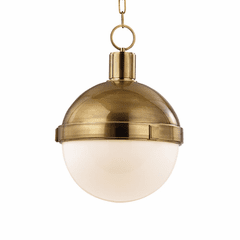 Hudson Valley Lambert 1-LT Pendant - Aged Brass - 612-AGB