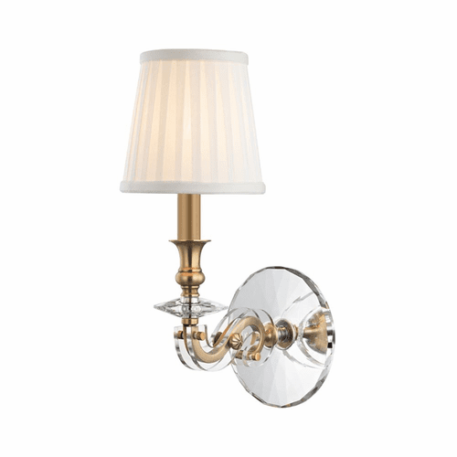 Hudson Valley Lapeer 1-LT Wall Sconce - Aged Brass - 1291-AGB