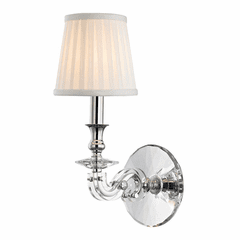 Hudson Valley Lapeer 1-LT Wall Sconce - Polished Nickel - 1291-PN