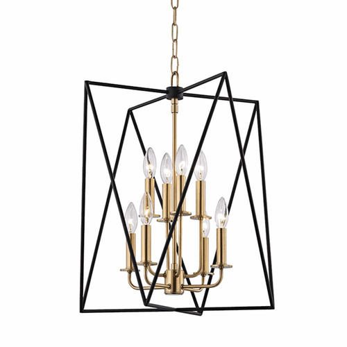 Hudson Valley Laszlo 8-LT Pendant - Aged Brass - 1118-AGB