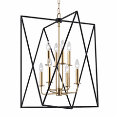 Hudson Valley Laszlo 8-LT Pendant - Aged Brass - 1124-AGB