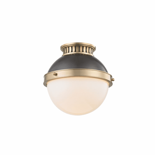 Hudson Valley Latham 1-LT Small Flush Mount - Aged/Distressed Bronze - 4009-ADB