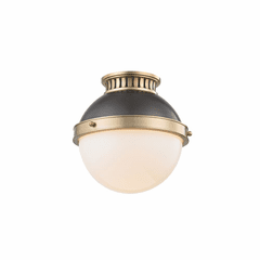 Hudson Valley Latham 1-LT Small Flush Mount - Aged/Distressed Bronze - 4009-ADB Hudson Valley Latham 1-LT Small Flush Mount - Aged/Distressed Bronze - 4009-ADB