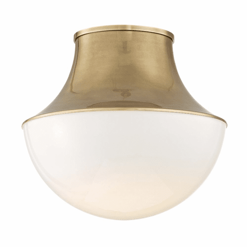 Hudson Valley Lettie Large LED Flush Mount - Aged Brass - 9415-AGB