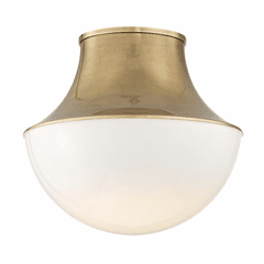 Hudson Valley Lettie Large LED Flush Mount - Aged Brass - 9415-AGB