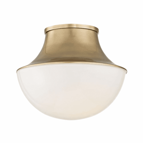 Hudson Valley Lettie Small LED Flush Mount - Aged Brass - 9411-AGB