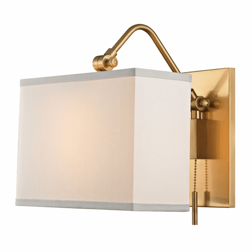Hudson Valley Leyden 1-LT Wall Sconce - Aged Brass - 5421-AGB