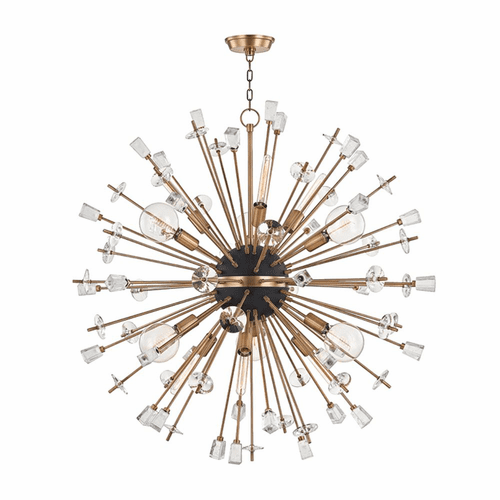 Hudson Valley Liberty 12-LT Chandelier - Aged Brass - 5046-AGB