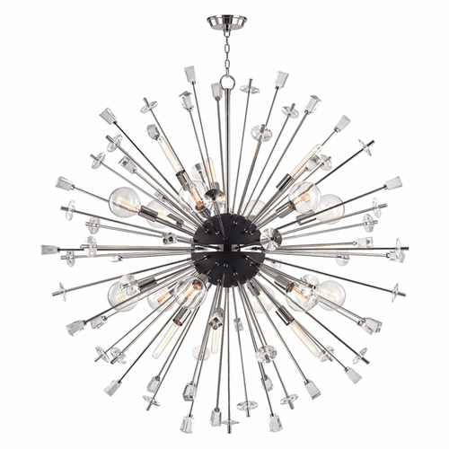 Hudson Valley Liberty 18-LT Chandelier - Polished Nickel - 5060-PN