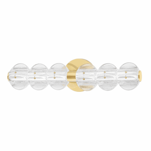 Hudson Valley Lindley 6 Light Bath Bracket - Aged Brass - 1906-AGB