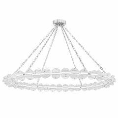 Hudson Valley Lindley Large LED Chandelier - Polished Nickel - 1955-PN