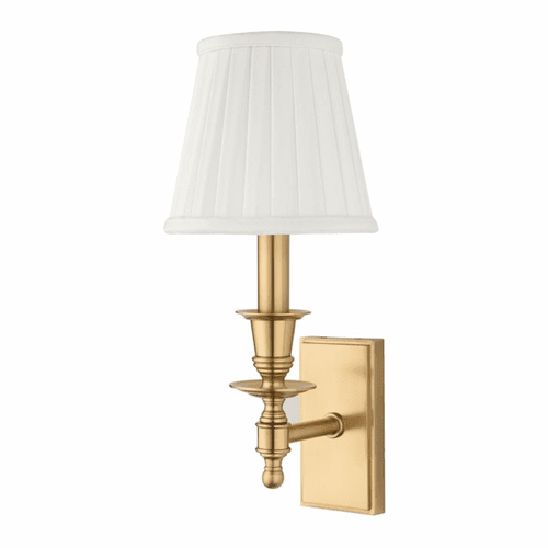 Hudson Valley Ludlow 1-LT Wall Sconce - Aged Brass - 6801-AGB