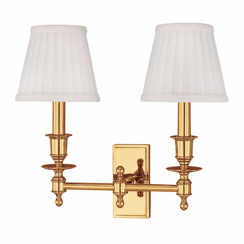 Hudson Valley Ludlow 2-LT Wall Sconce - Polished Brass - 6802-PB