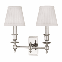 Hudson Valley Ludlow 2-LT Wall Sconce - Polished Nickel - 6802-PN