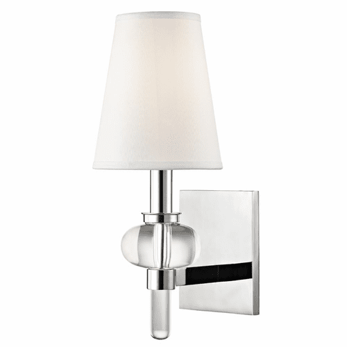 Hudson Valley Luna 1-LT Wall Sconce - Polished Chrome - 1900-PC