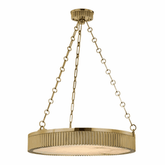 Hudson Valley Lynden 5-LT Pendant - Aged Brass - 522-AGB