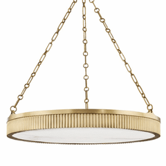 Hudson Valley Lynden 8 Light Pendant - Aged Brass - 532-AGB