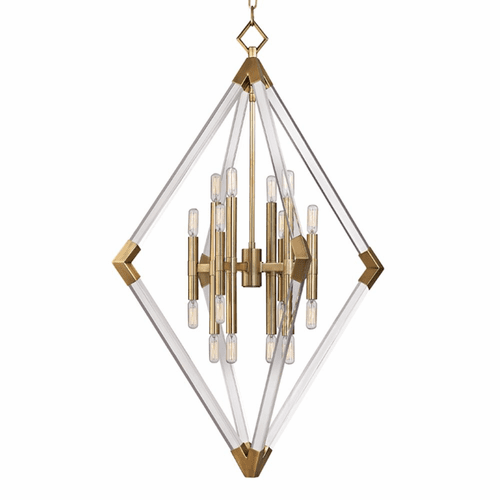Hudson Valley Lyons 16-LT Pendant - Aged Brass - 4630-AGB