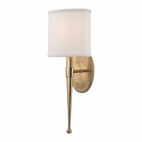 Hudson Valley Madison 1-LT Wall Sconce - Aged Brass - 6120-AGB