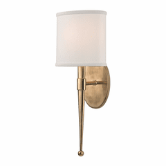 Hudson Valley Madison 1-LT Wall Sconce - Aged Brass - 6120-AGB