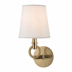 Hudson Valley Malibu 1-LT Wall Sconce - Aged Brass - 611-AGB