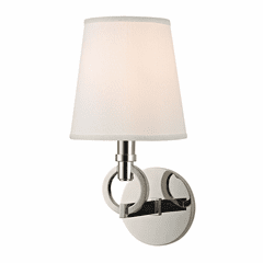 Hudson Valley Malibu 1-LT Wall Sconce - Polished Nickel - 611-PN