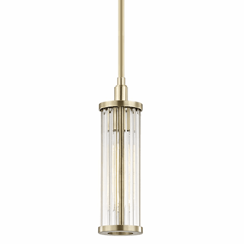Hudson Valley Marley 1-LT Pendant - Aged Brass - 9120-AGB