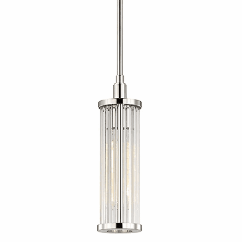 Hudson Valley Marley 1-LT Pendant - Polished Nickel - 9120-PN