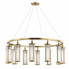 Hudson Valley Marley 12-LT Pendant - Aged Brass - 9142-AGB