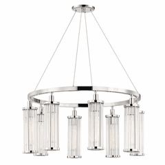 Hudson Valley Marley 8-LT Pendant - Polished Nickel - 9130-PN