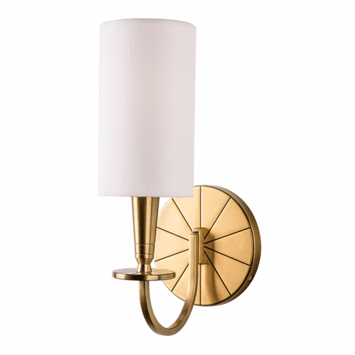 Hudson Valley Mason 1-LT Wall Sconce - Aged Brass - 8021-AGB