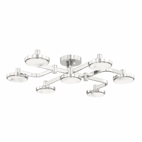 Hudson Valley Meander 6 Light Chandelier - Polished Nickel - 6332-PN